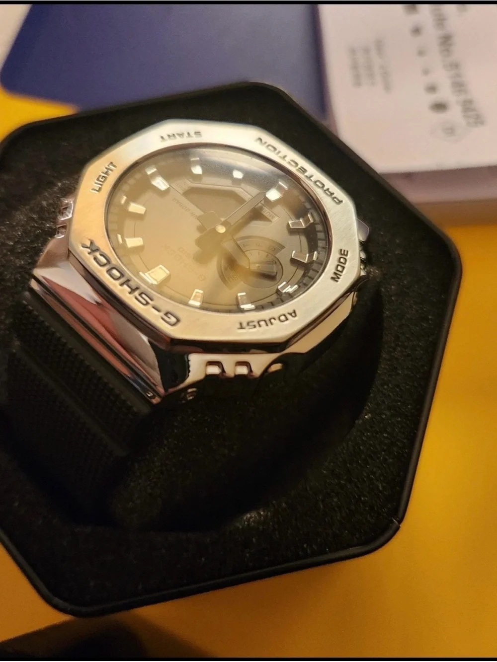CASIO G-Shock GM-2100-1AJF Gray Silver Digital Chrono Mens Watch